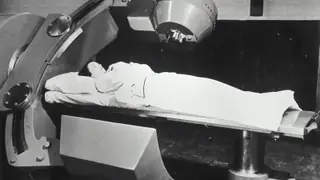 Patient in hospital bed